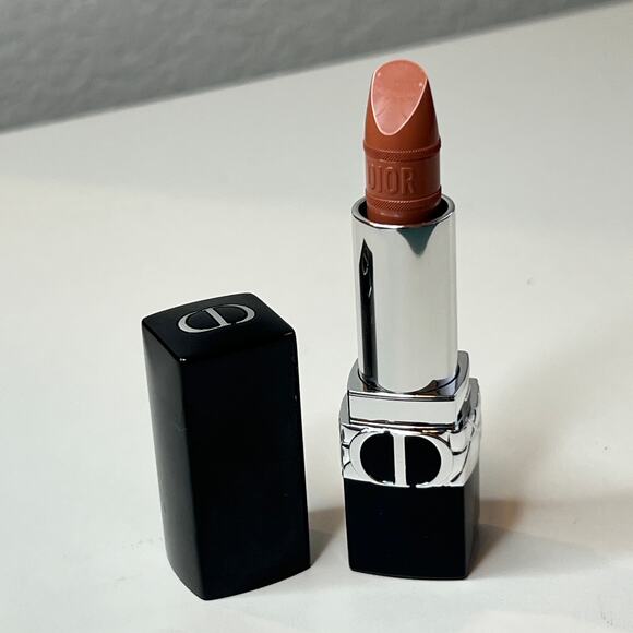 Dior Rouge Dior Lipstick 424 Nude Fauve Satin 0.12oz/3.5g New Without Box
